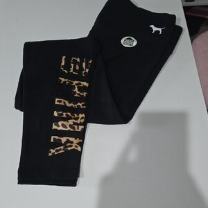 VS Pink Legging Yoga Pant Cheetah NWT Hidden Pocket Medium